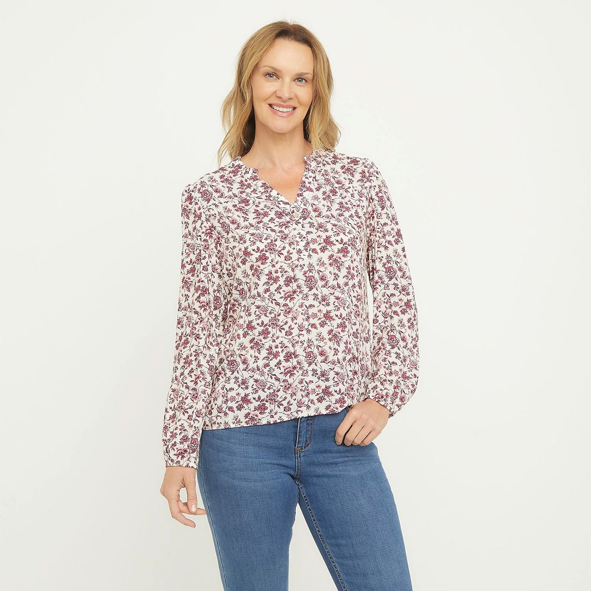 NEWPORT - Blusa Manga Larga Casual Mujer Newport