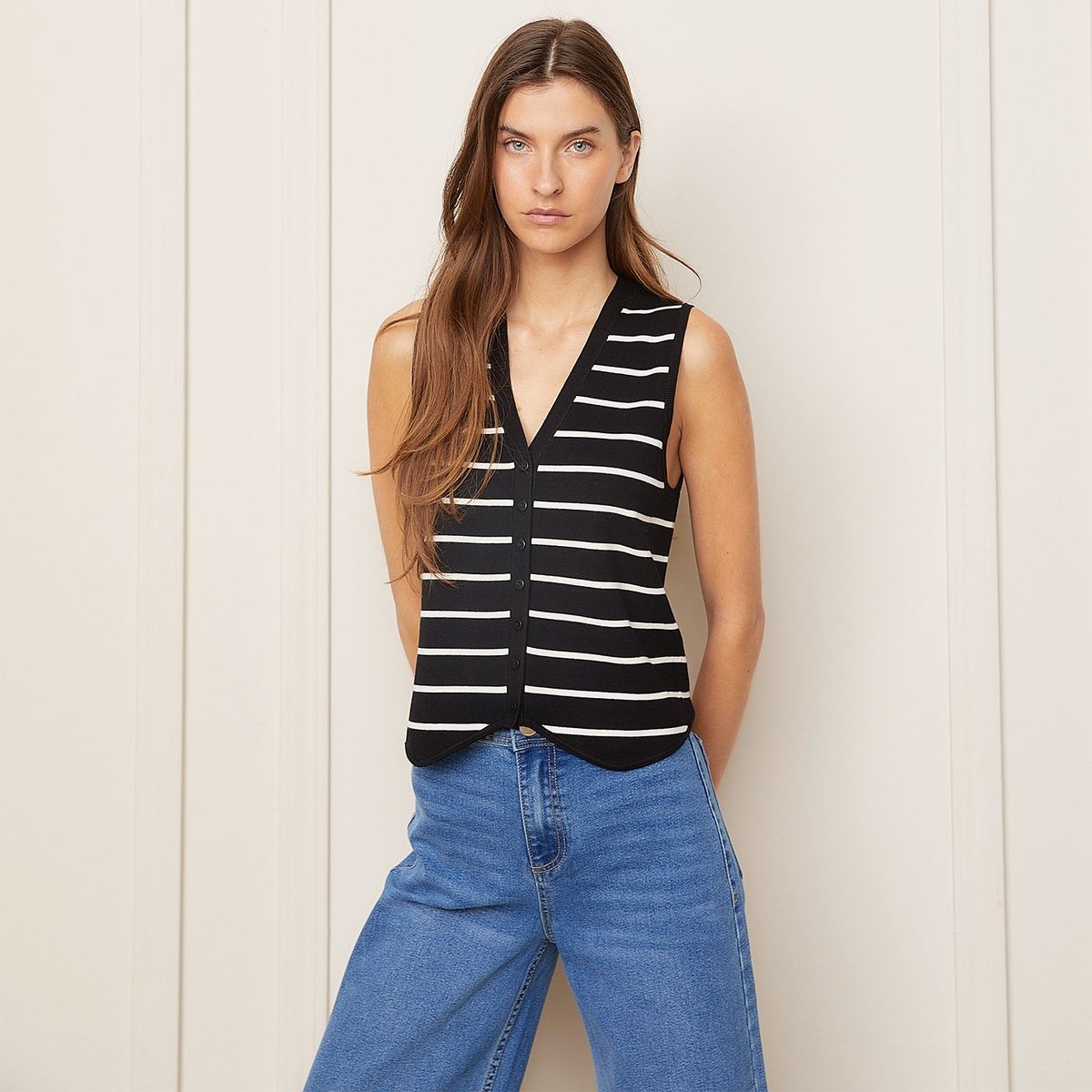 BASEMENT - Chaleco Casual Mujer Basement