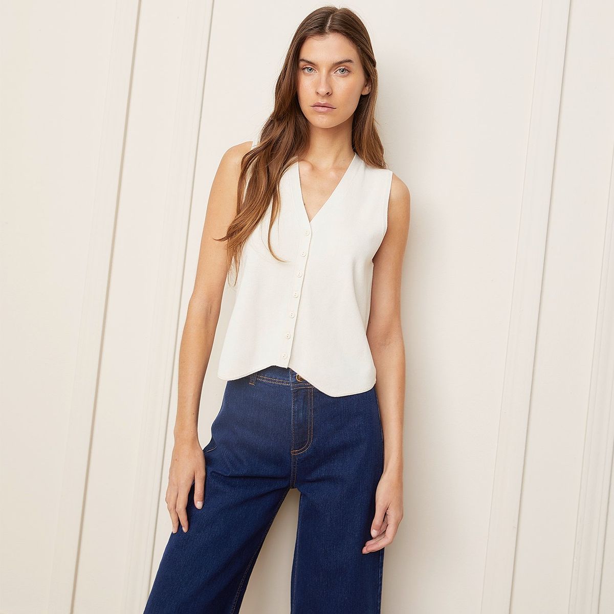 BASEMENT - Chaleco Casual Mujer Basement