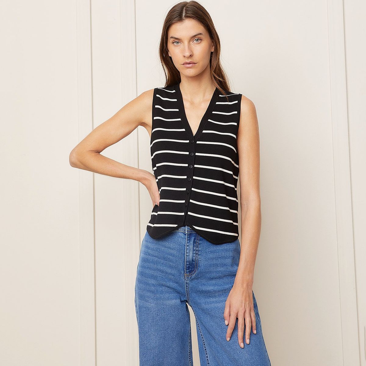 BASEMENT - Chaleco Casual Mujer Basement