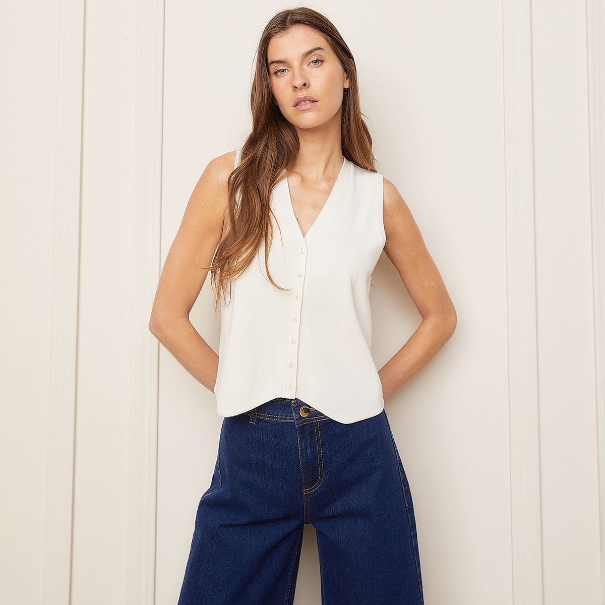 BASEMENT - Chaleco Casual Mujer Basement