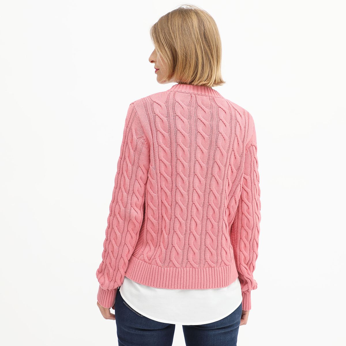 NEWPORT - Chompa Algodón Jaspeado Newport Mujer Manga Larga