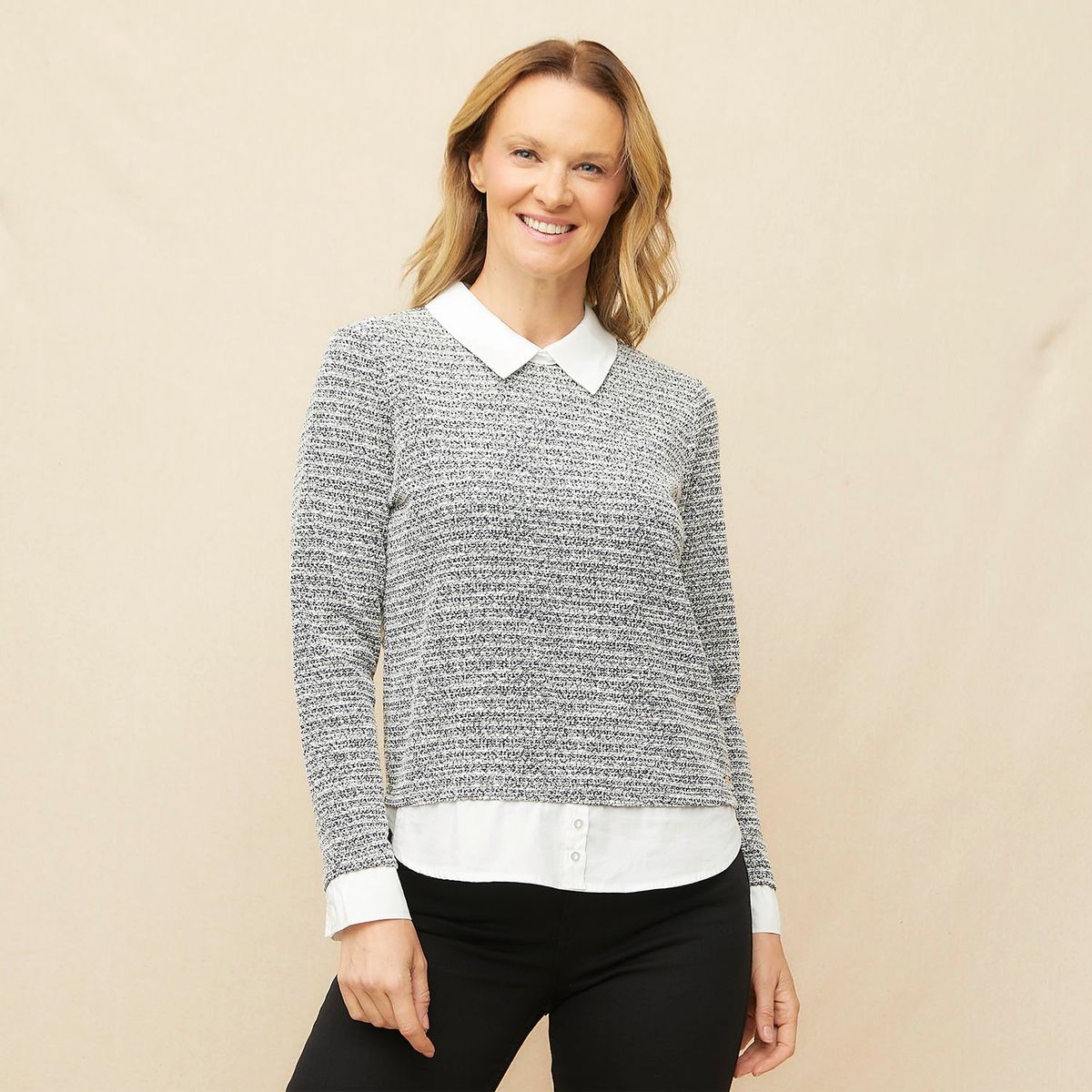 STEFANO COCCI - Blusa Manga Larga Casual Mujer Stefano Cocci