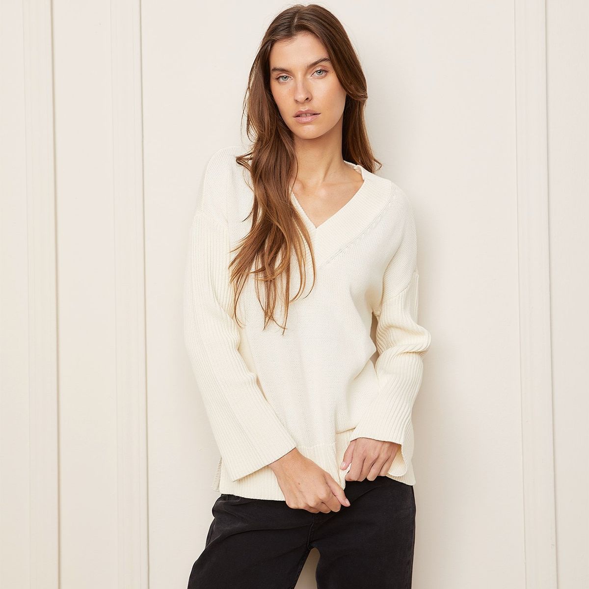 BASEMENT - Chompa Oversize 100% Algodón Mujer Basement