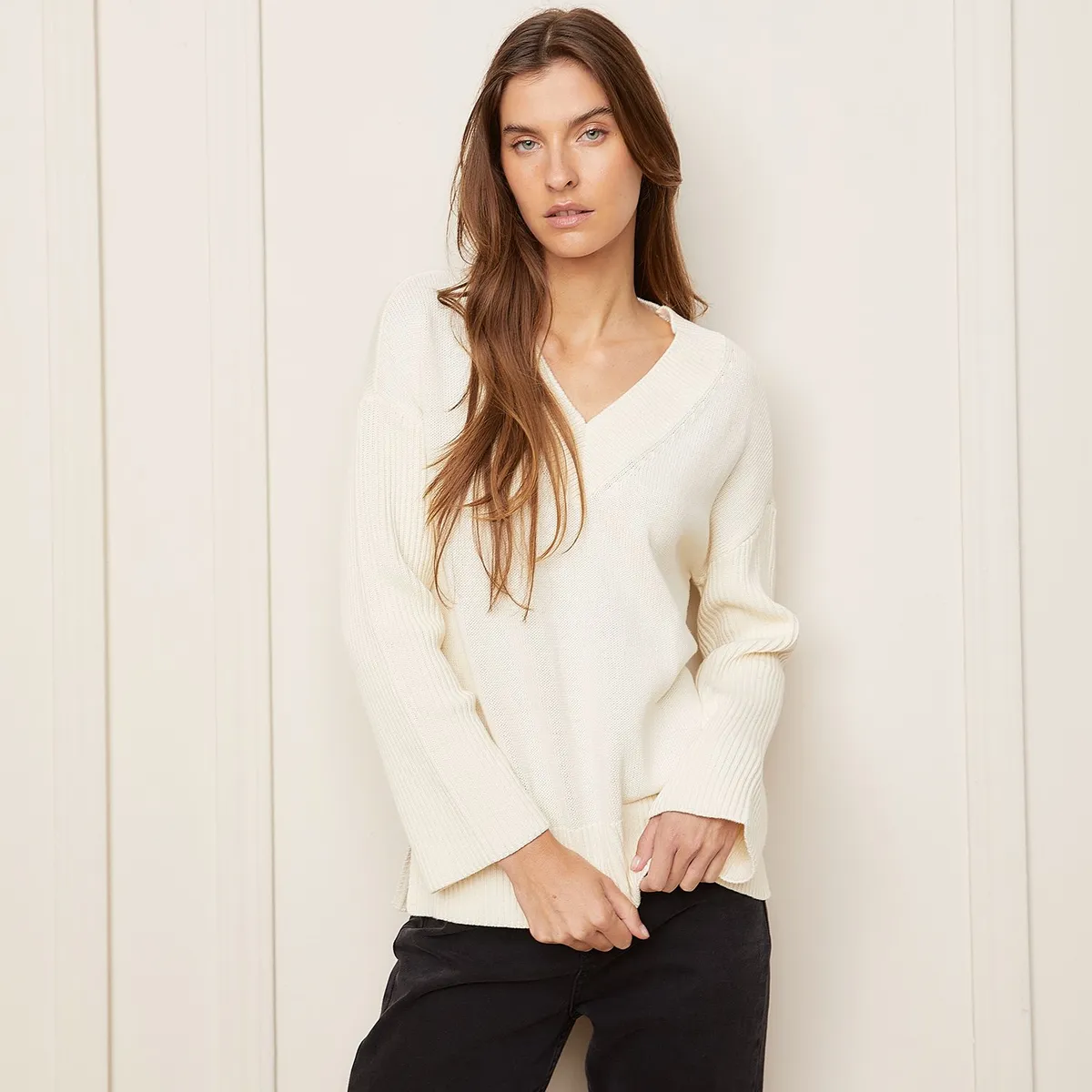 BASEMENT - Chompa Oversize 100% Algodón Mujer Basement