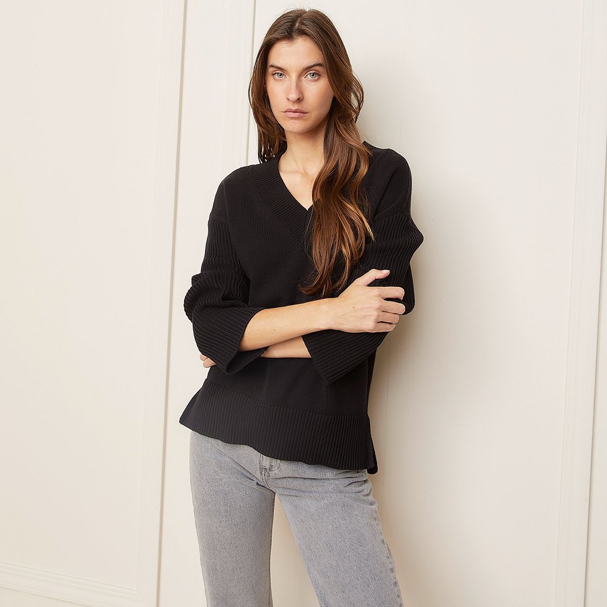 BASEMENT - Chompa Oversize 100% Algodón Mujer Basement