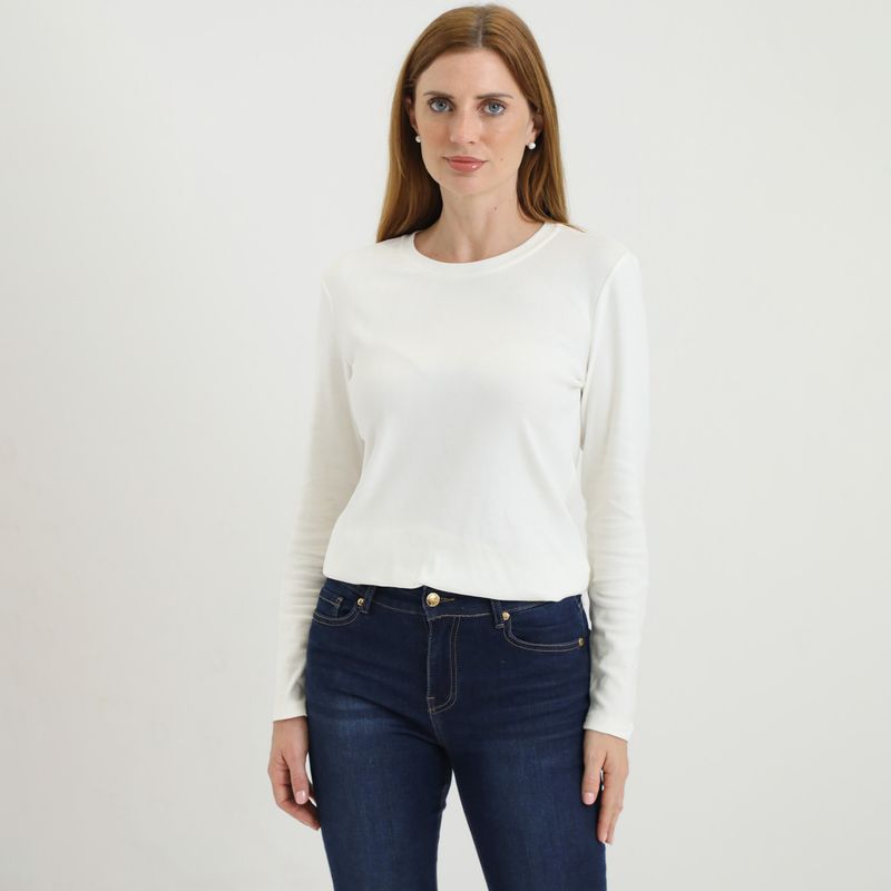 NEWPORT - Polo Manga Larga Algodón Mujer Newport