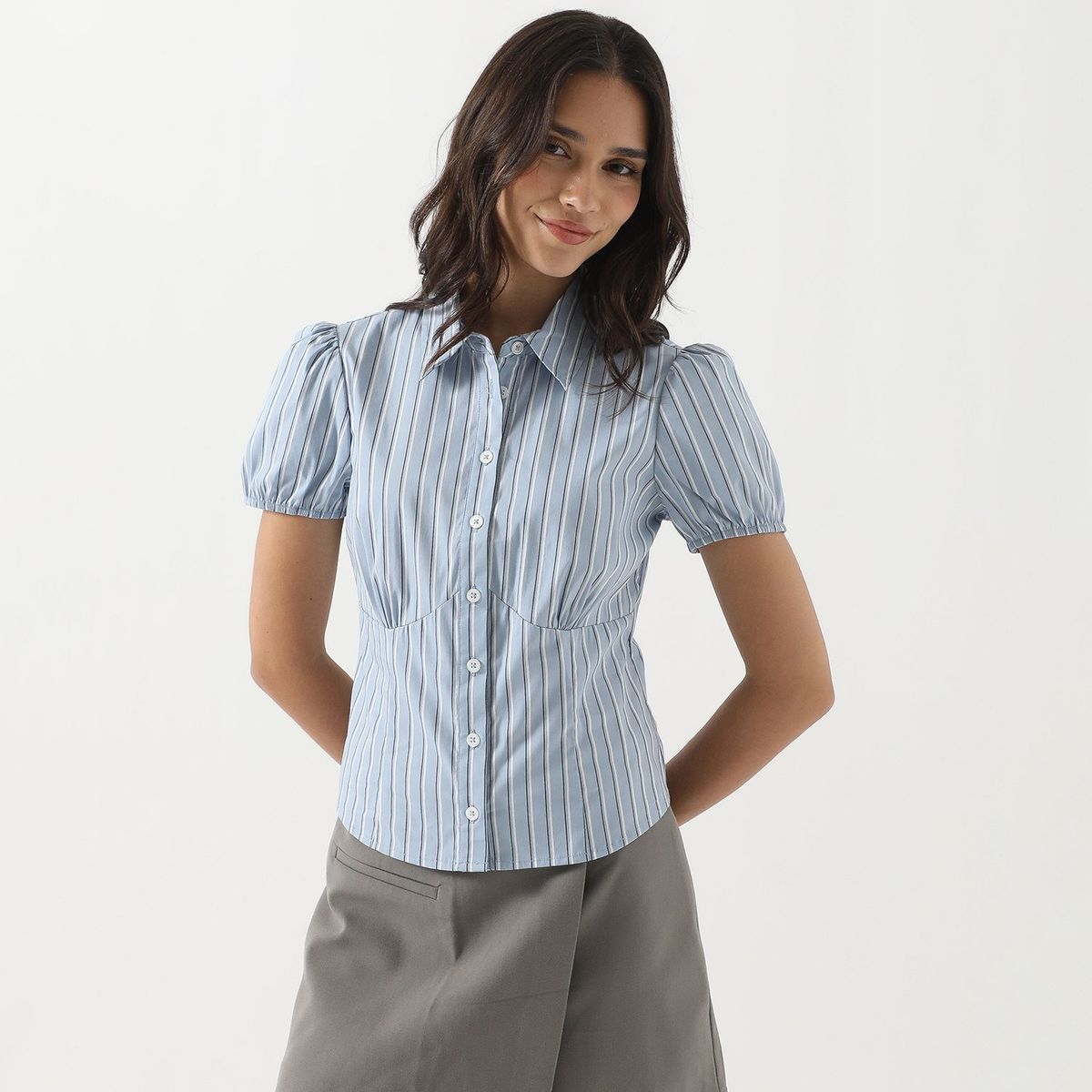 SYBILLA - Camisa Sybilla Manga Corta Algodón Mujer