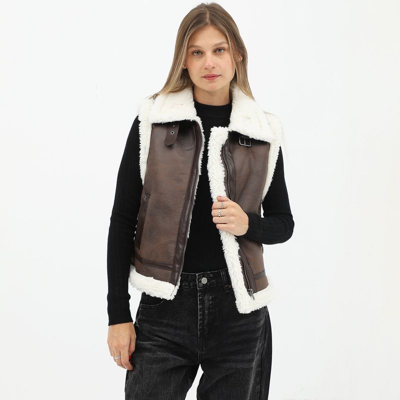 SYBILLA - Chaleco Casual Mujer Sybilla