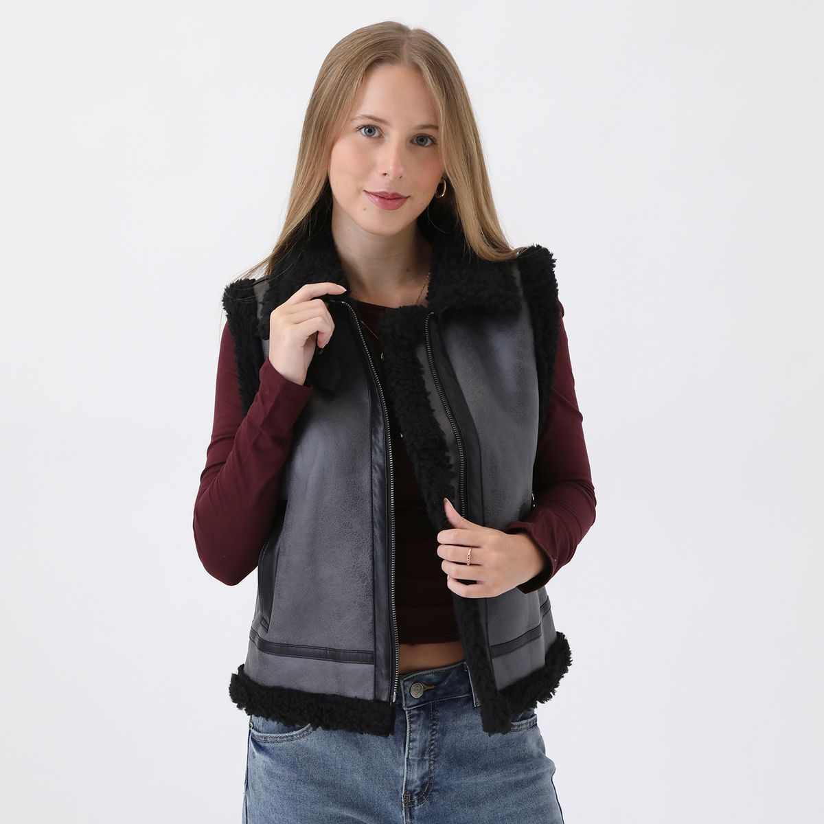 SYBILLA - Chaleco Casual Mujer Sybilla