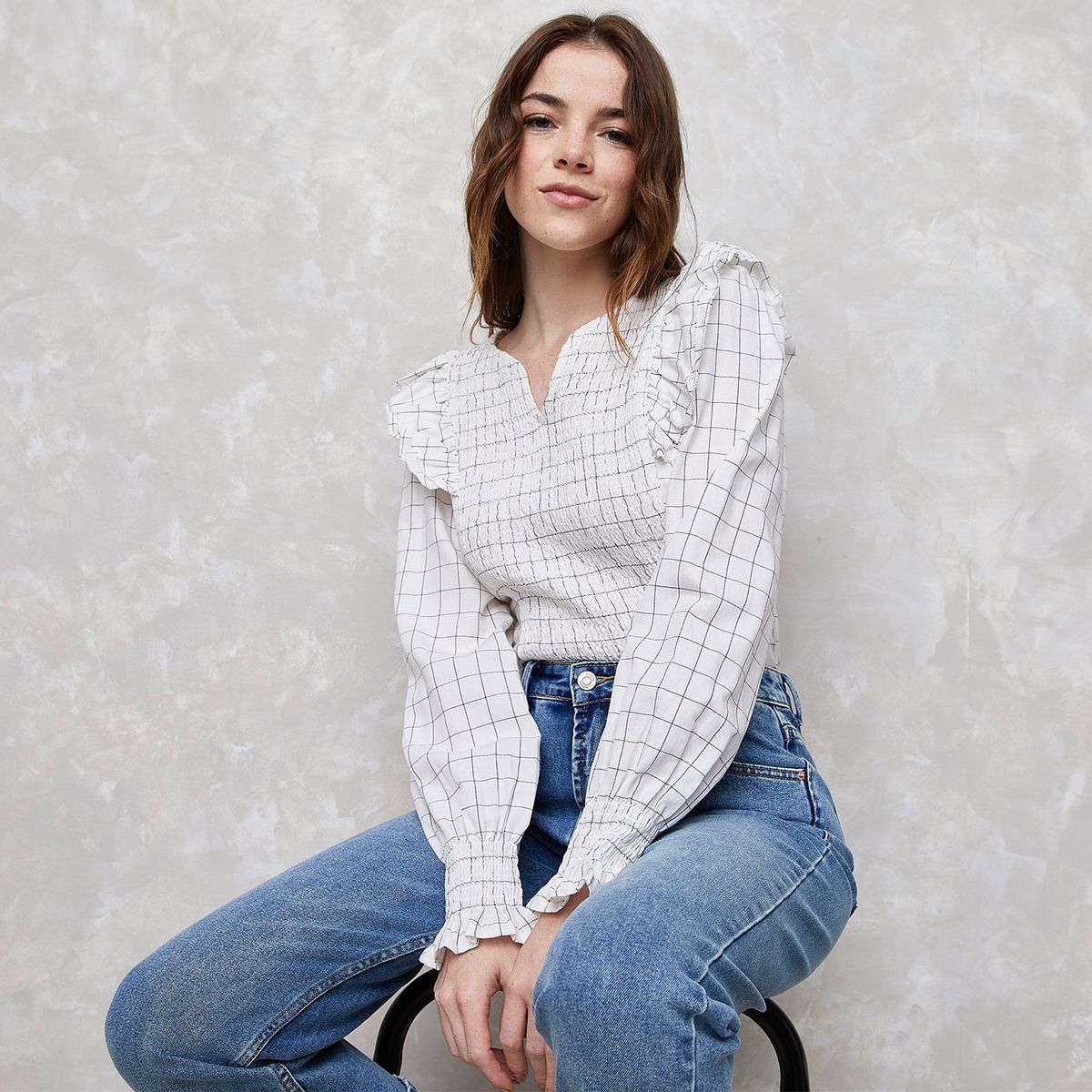 SYBILLA - Blusa Manga Larga Casual Mujer Sybilla