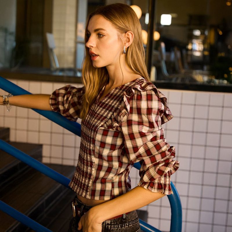 SYBILLA - Blusa Manga Larga Casual Mujer Sybilla