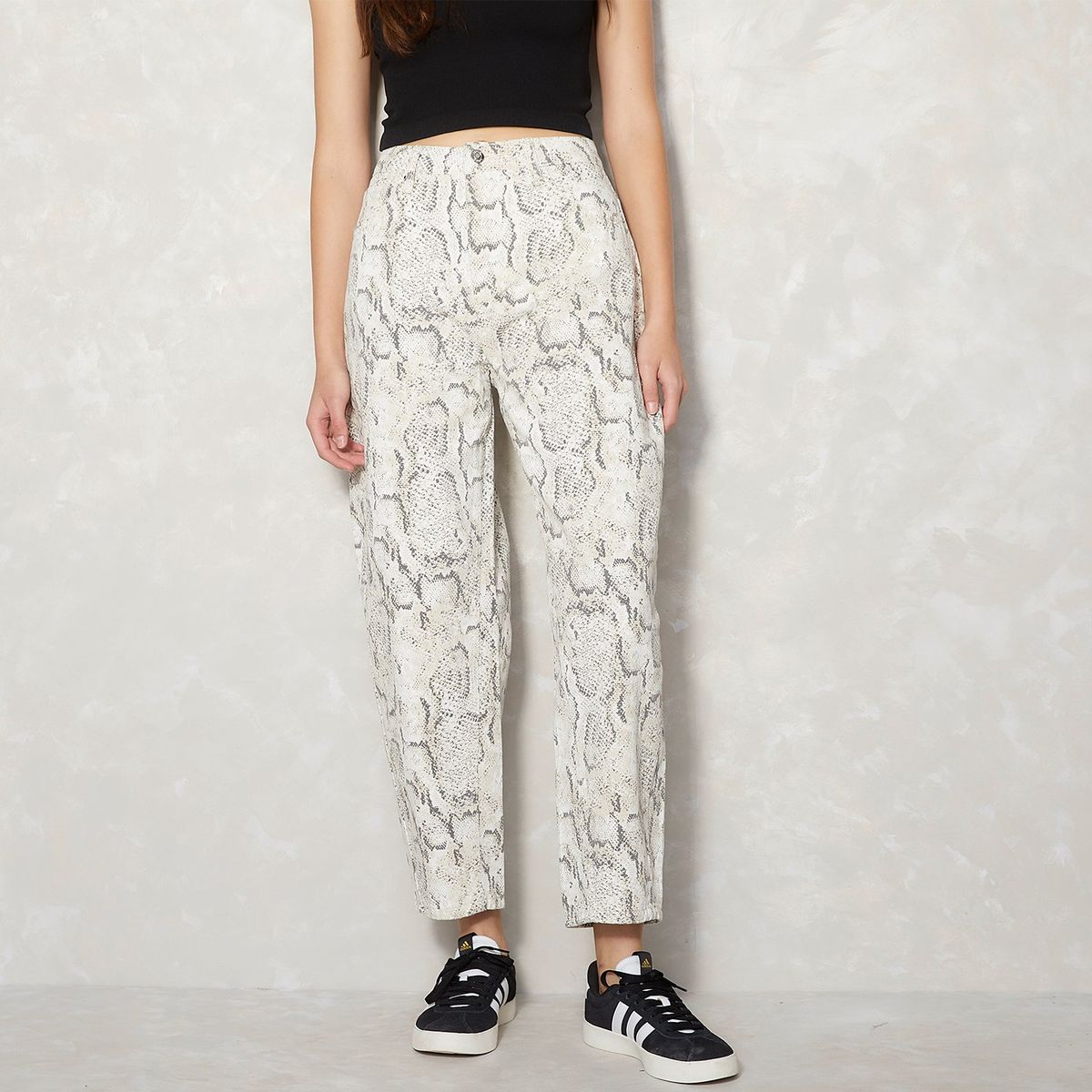 SYBILLA - Jeans Recto Sybilla Mujer Estampado Animal Print Algodón