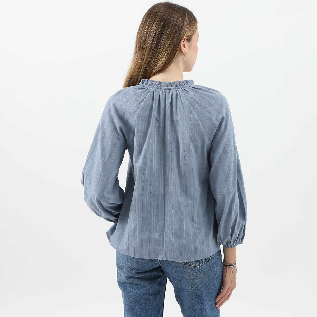 SYBILLA - Blusa Manga Larga Algodón Mujer Sybilla