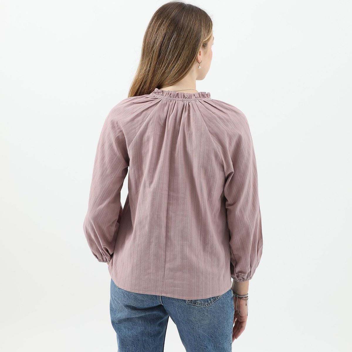 SYBILLA - Blusa Manga Larga Algodón Mujer Sybilla