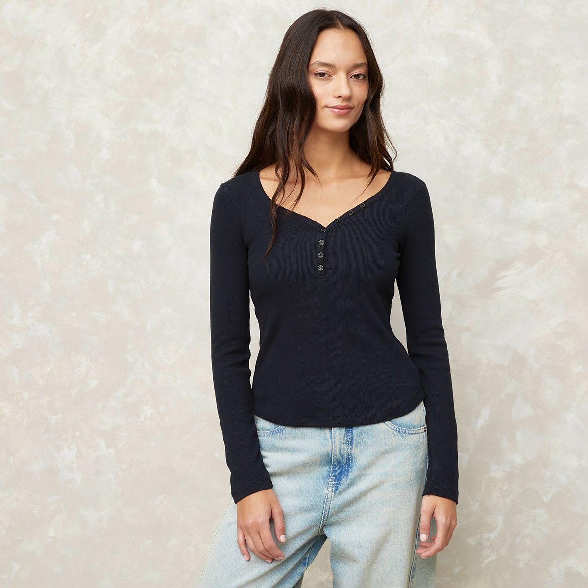 SYBILLA - Polo Manga Larga Algodón Mujer Sybilla