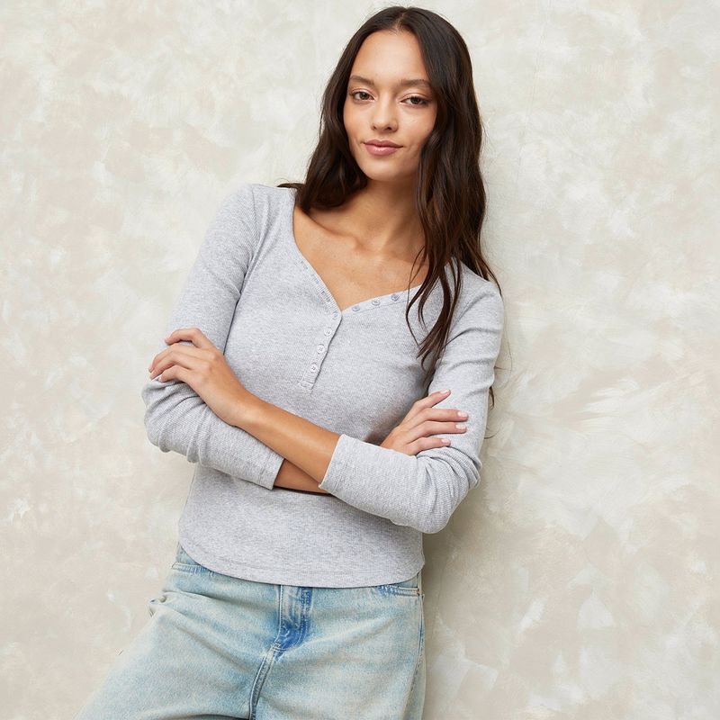 SYBILLA - Polo Manga Larga Algodón Mujer Sybilla