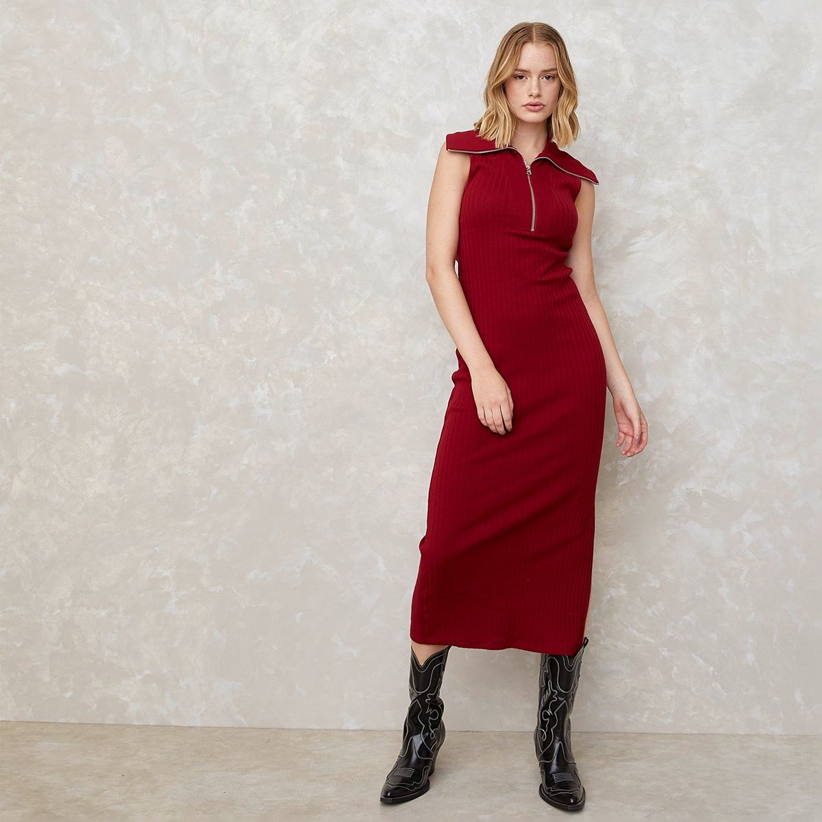 SYBILLA - Vestido Sybilla Largo Algodón Mujer Casual