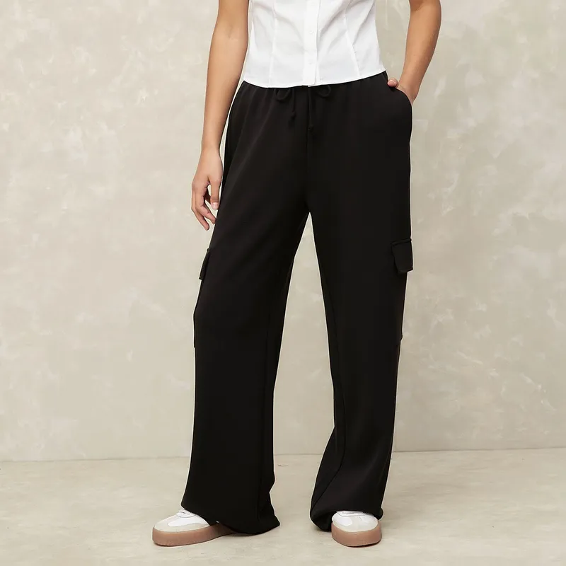 SYBILLA - Pantalón Wide Casual Mujer Sybilla