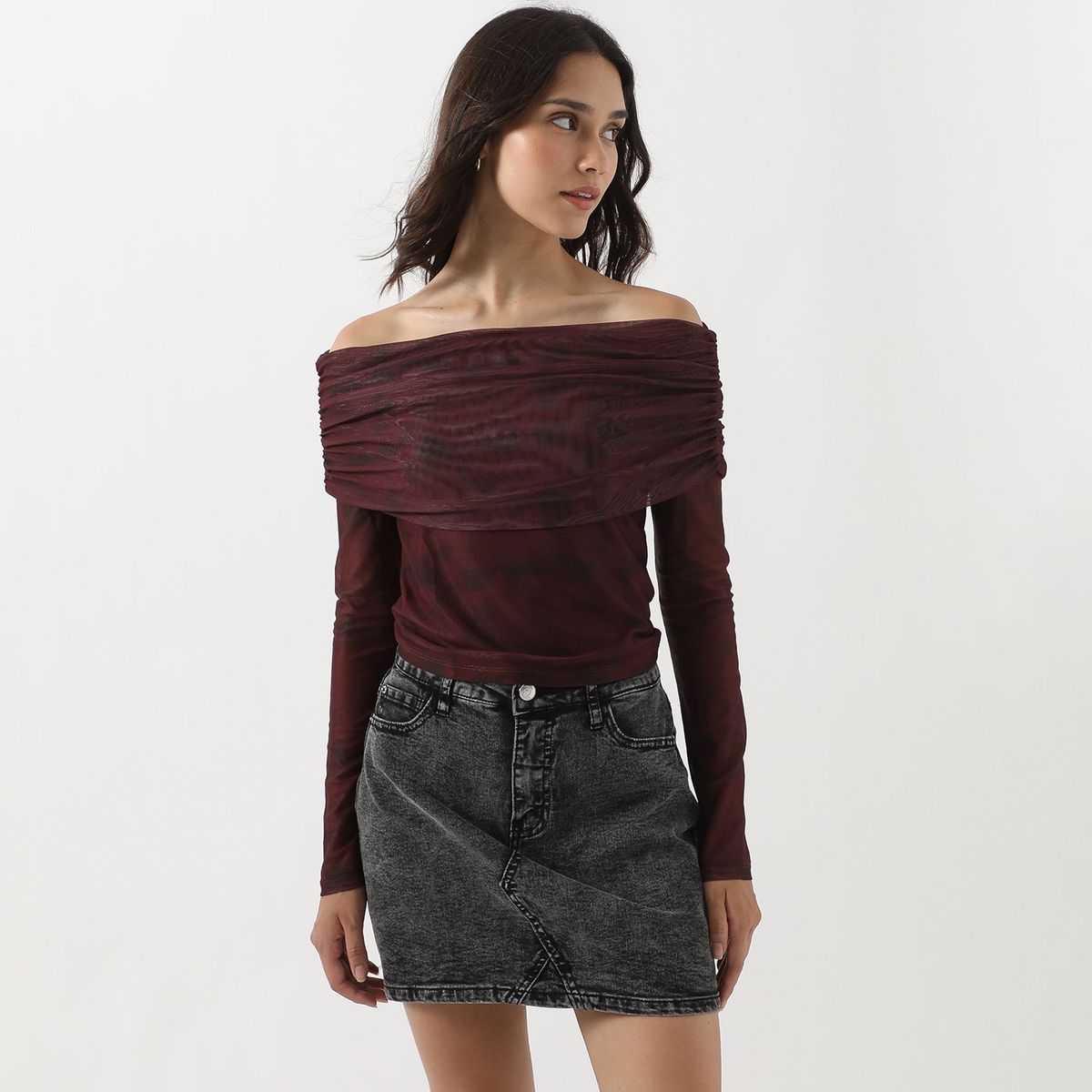 SYBILLA - Polo Manga Larga Casual Mujer Sybilla