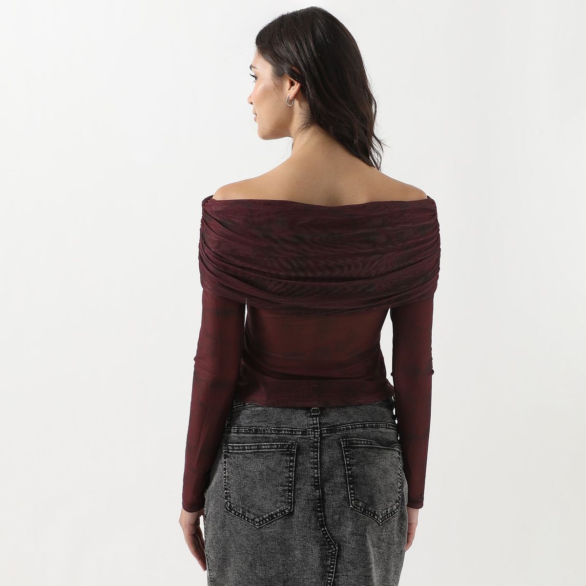 SYBILLA - Polo Manga Larga Casual Mujer Sybilla