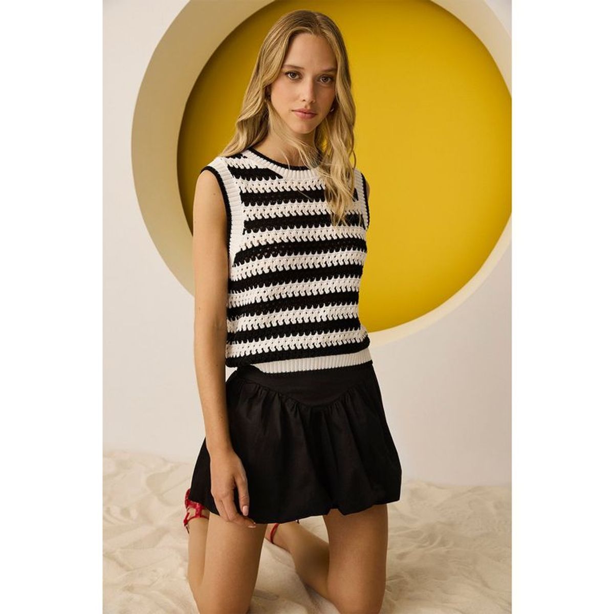 SYBILLA - Chaleco Casual Algodón Mujer Sybilla