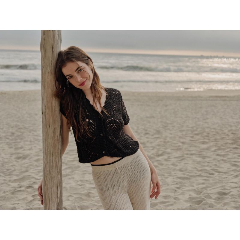 SYBILLA - Chaleco Calado Algodón Mujer Sybilla