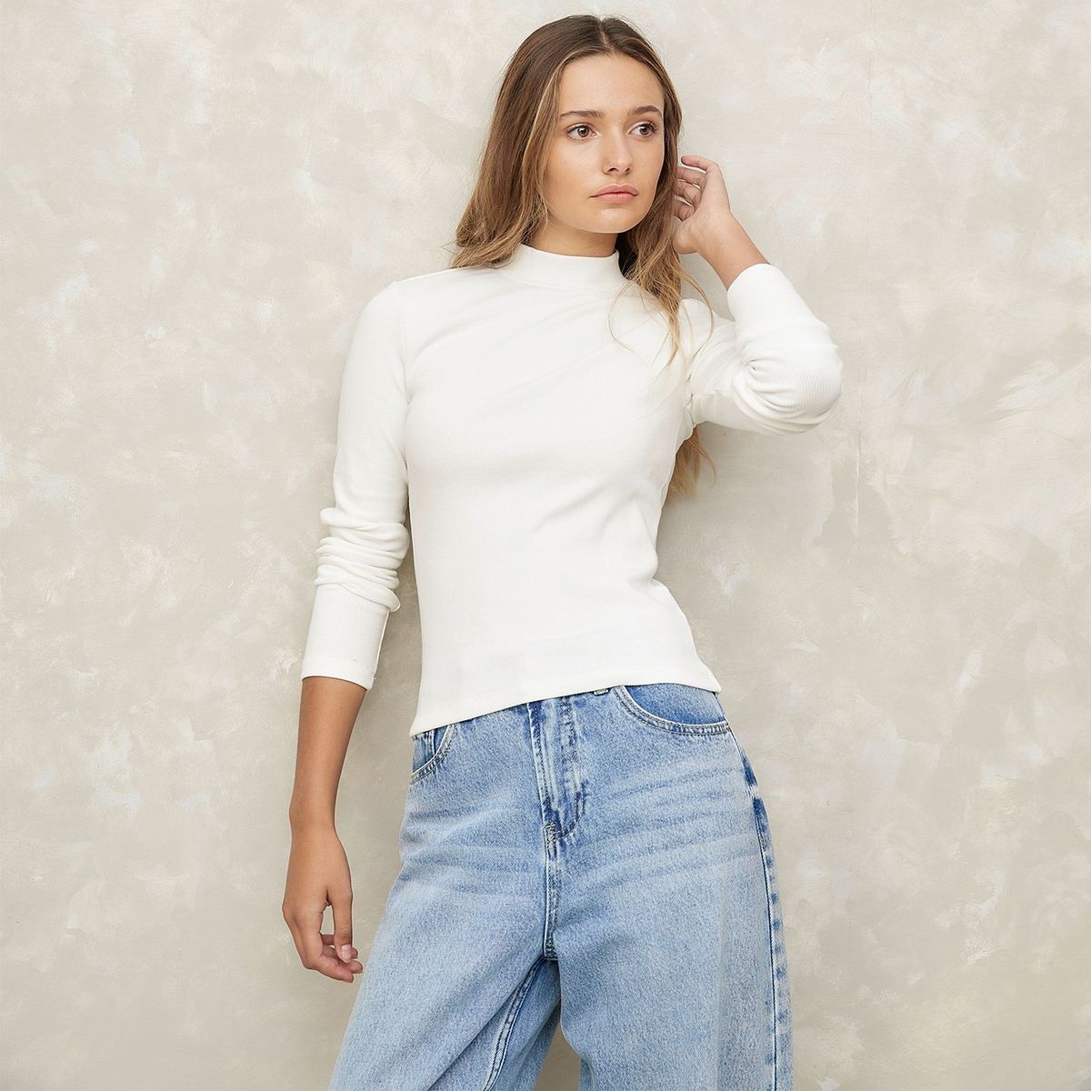 SYBILLA - Polo Manga Larga Algodón Mujer Sybilla