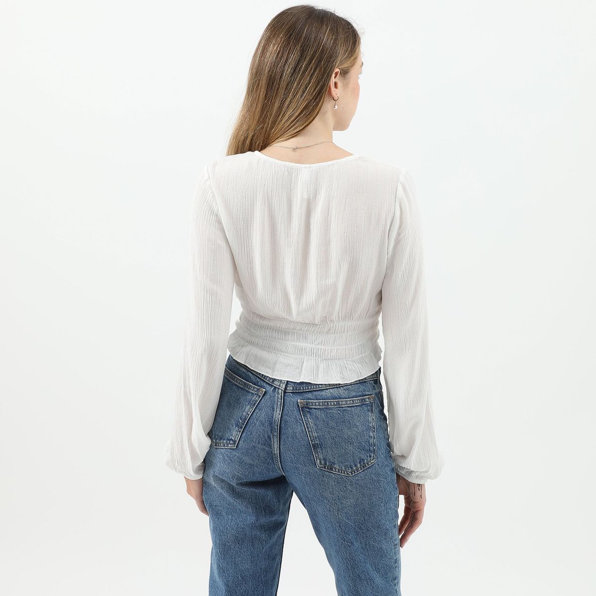 SYBILLA - Blusa Manga Larga Casual Mujer Sybilla