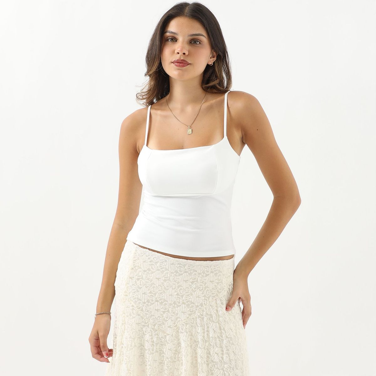 SYBILLA - Polo Sin Mangas Casual Mujer Sybilla