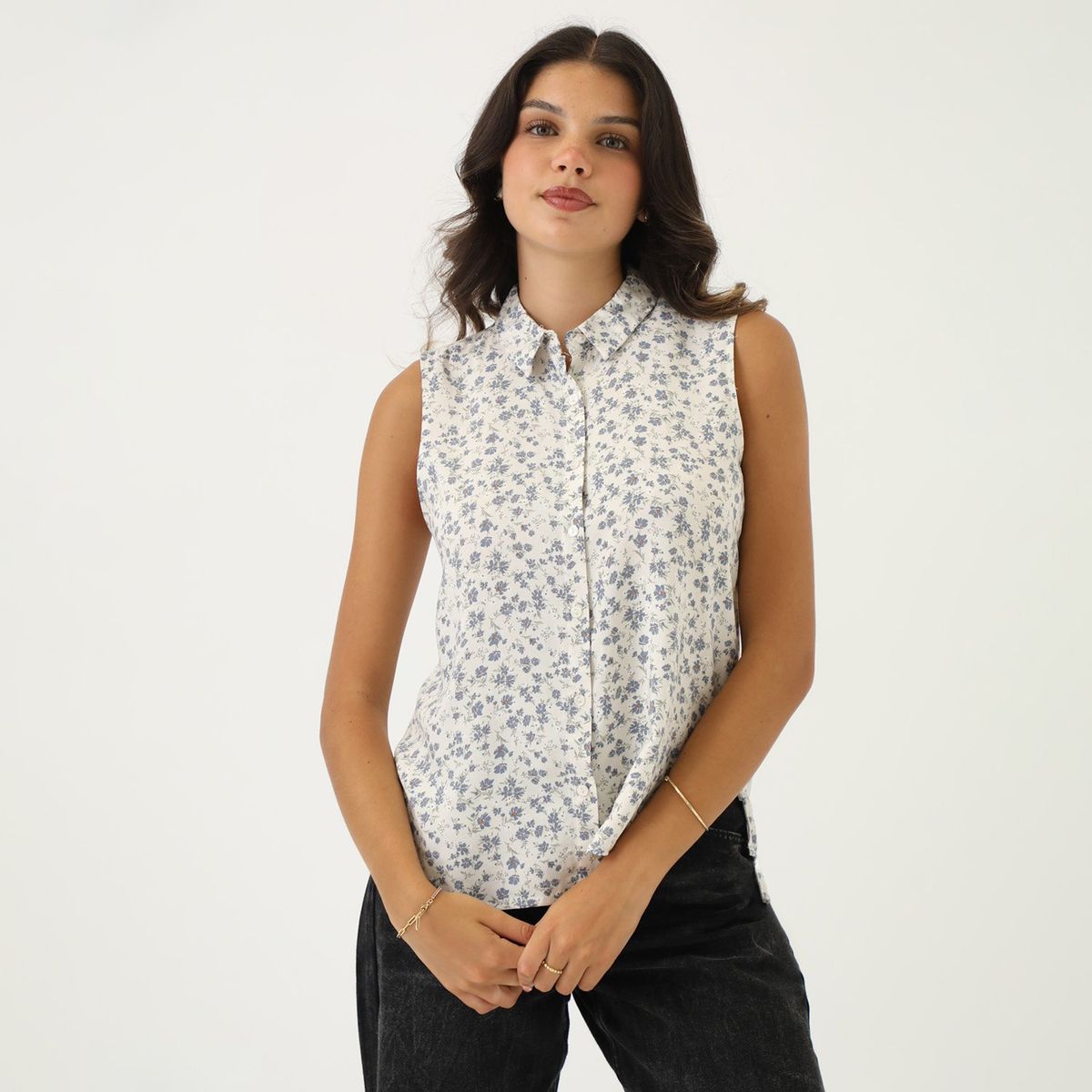 SYBILLA - Blusa Sin Mangas Mujer Sybilla