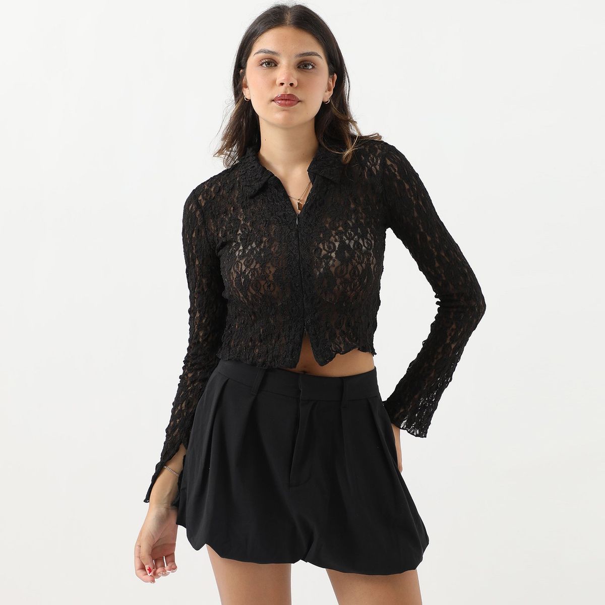 SYBILLA - Blusa Manga Larga Casual Mujer Sybilla