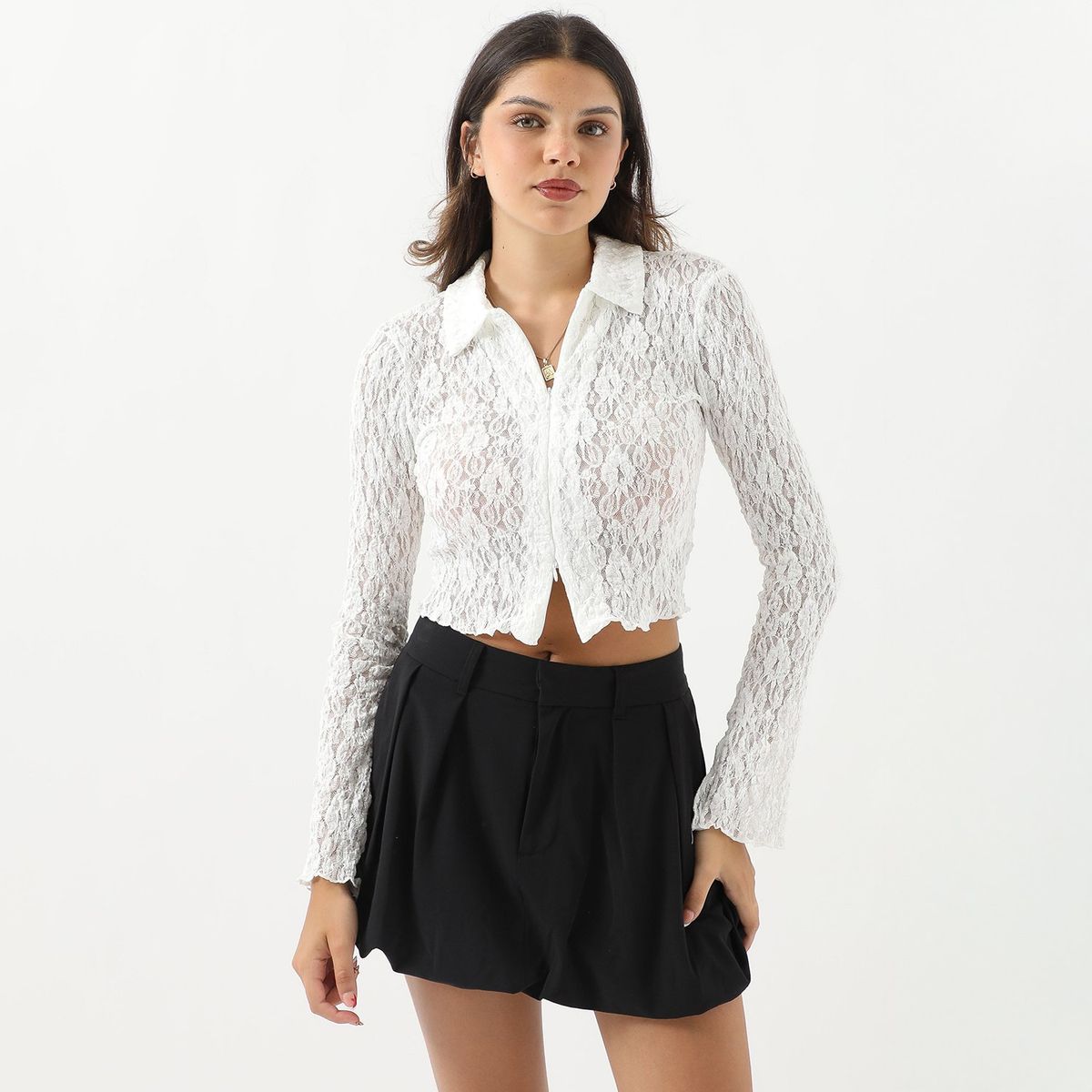 SYBILLA - Blusa Manga Larga Casual Mujer Sybilla