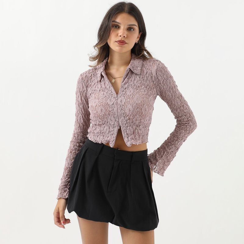 SYBILLA - Blusa Manga Larga Casual Mujer Sybilla