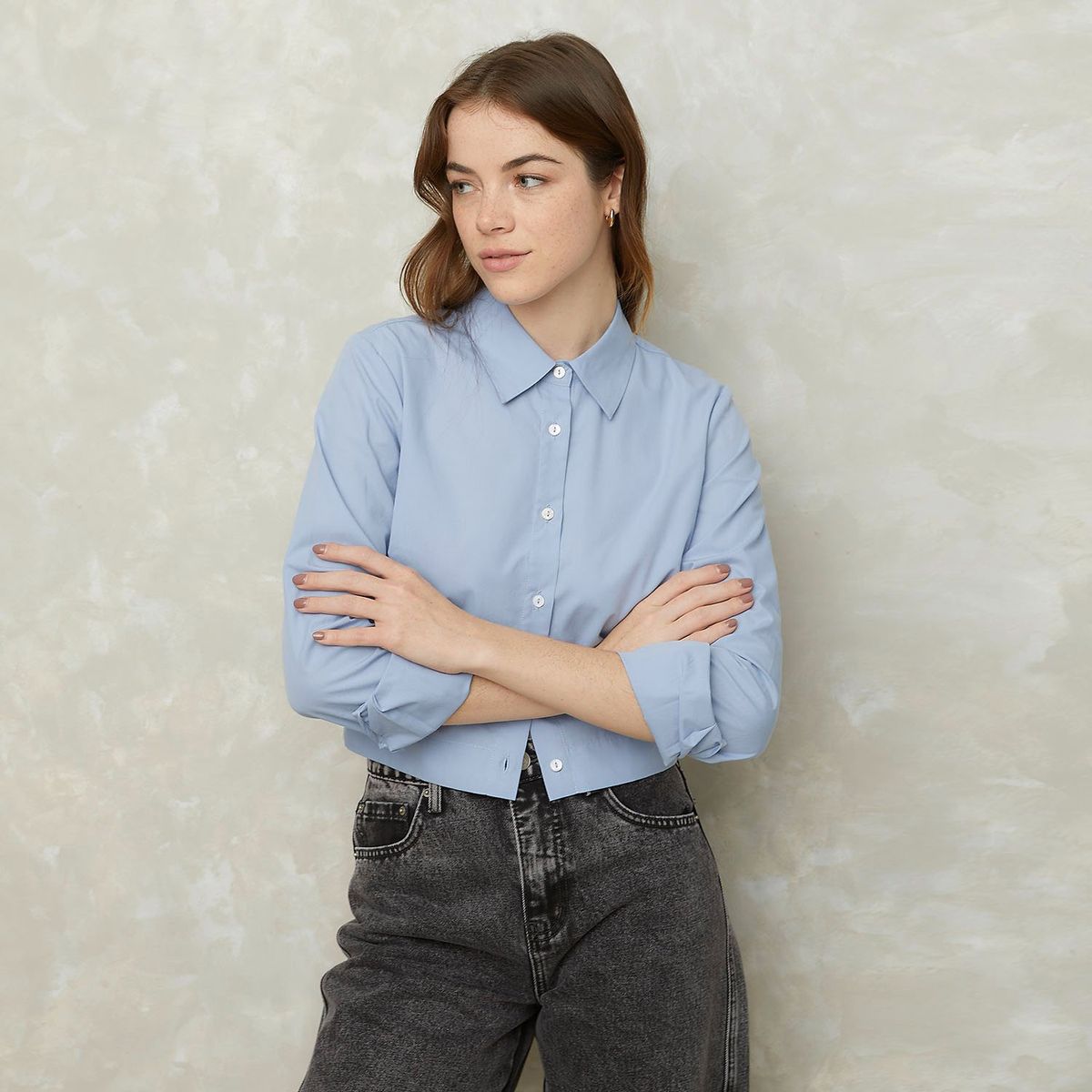 SYBILLA - Camisa Sybilla Manga Larga Algodón Casual Mujer