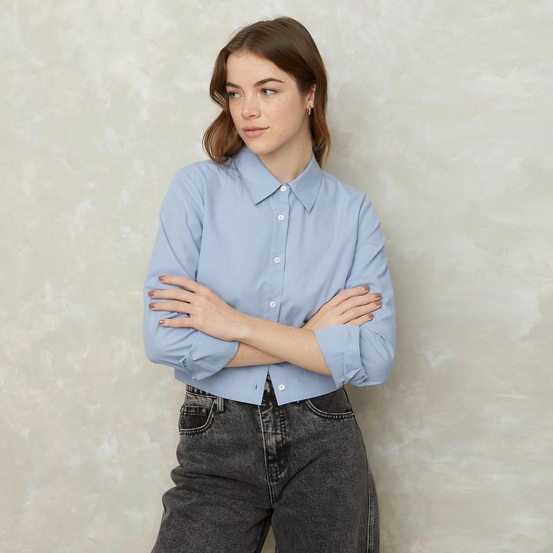 SYBILLA - Camisa Sybilla Manga Larga Algodón Casual Mujer