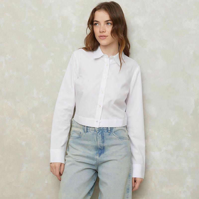 SYBILLA - Camisa Sybilla Manga Larga Algodón Casual Mujer