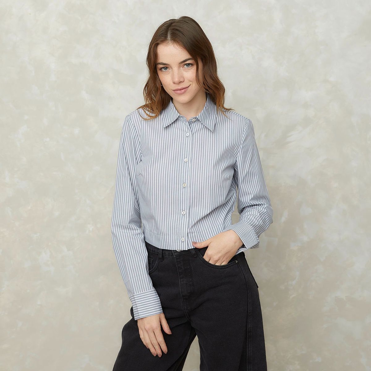 SYBILLA - Camisa Sybilla Manga Larga Algodón Casual Mujer