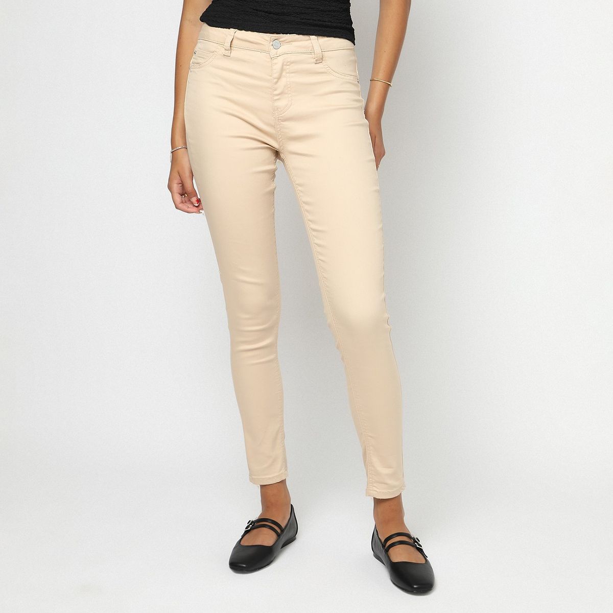 SYBILLA - Jean Skinny Tiro Medio Mujer Sybilla