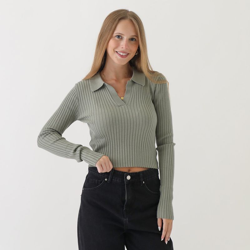 SYBILLA - Chompa Casual Mujer Sybilla