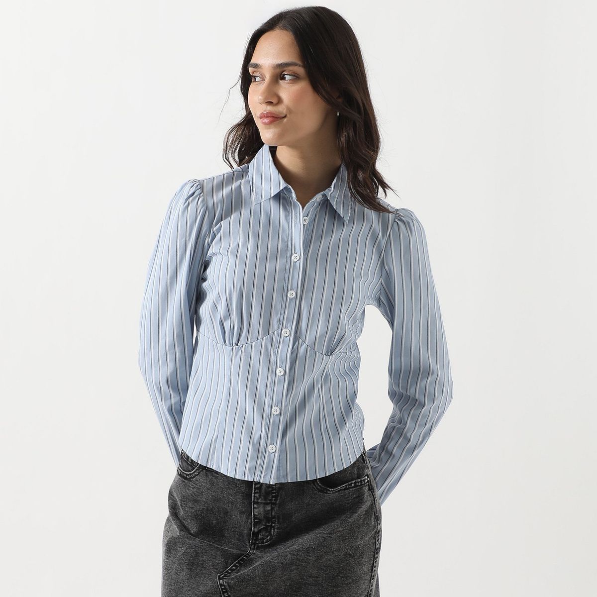 SYBILLA - Blusa Manga Larga Algodón Mujer Sybilla