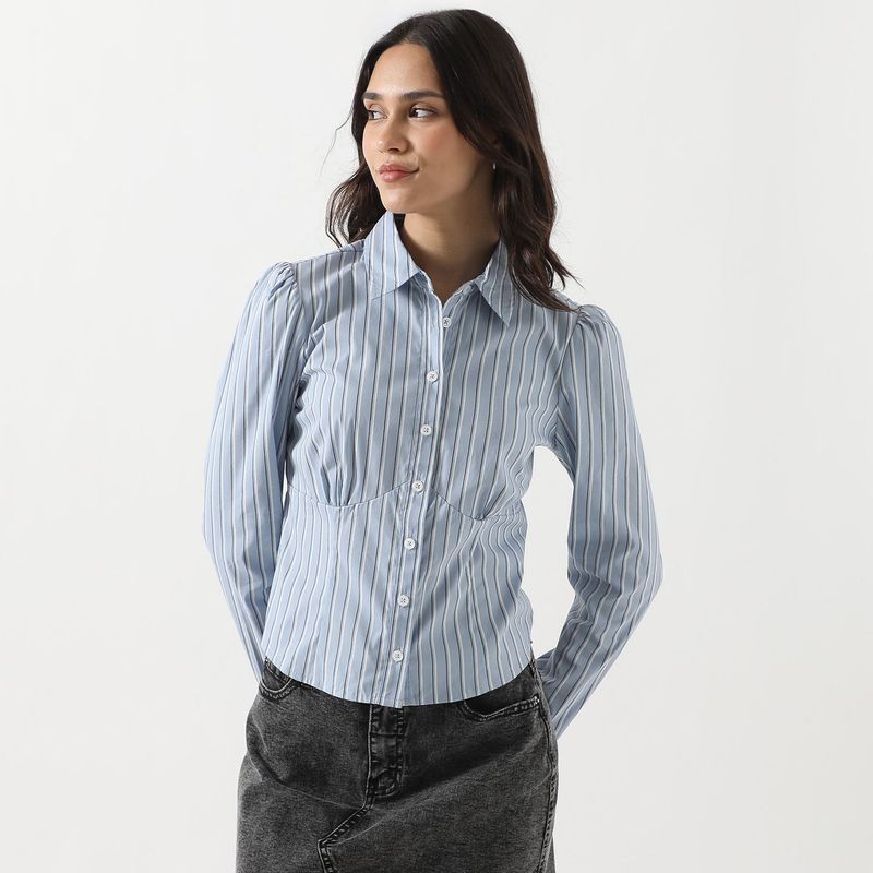 SYBILLA - Blusa Manga Larga Algodón Mujer Sybilla