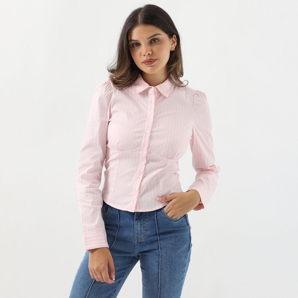 SYBILLA - Blusa Manga Larga Algodón Mujer Sybilla