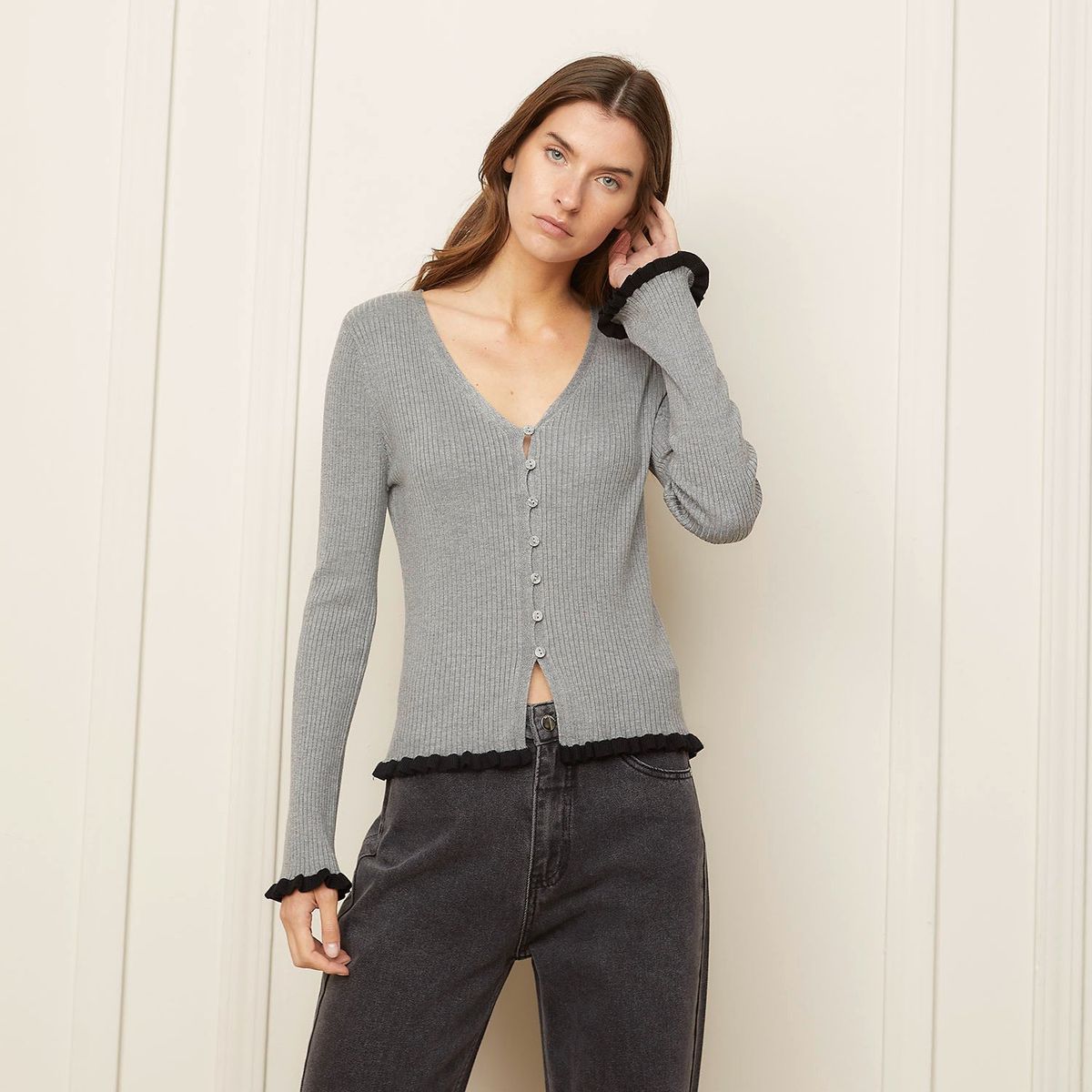 BASEMENT - Cárdigan Casual Mujer Basement