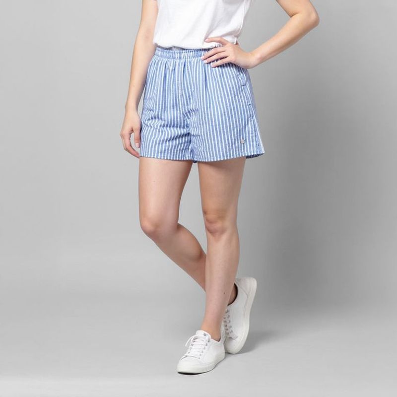 ELEVEN - Shorts Eleven Niña Algodón Diseño Rayas Estilo Casual