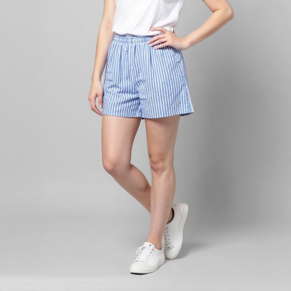 ELEVEN - Shorts Eleven Niña Algodón Diseño Rayas Estilo Casual