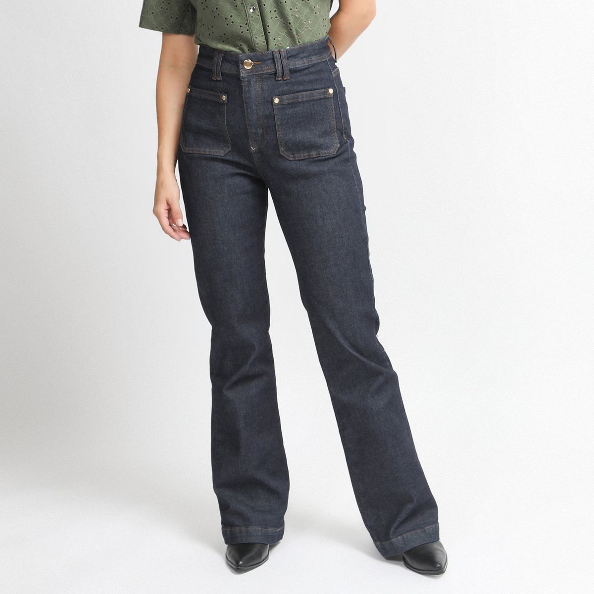 ELLE - Jean Flare Algodón Mujer University Club