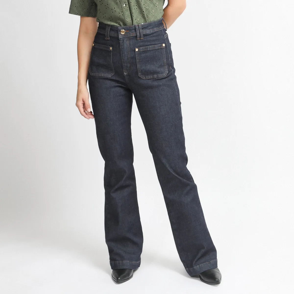 ELLE - Jean Flare Algodón Mujer University Club