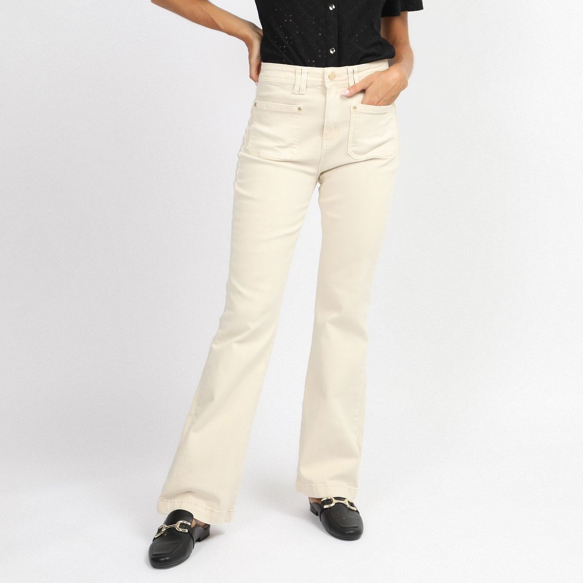 ELLE - Jean Flare Algodón Mujer University Club