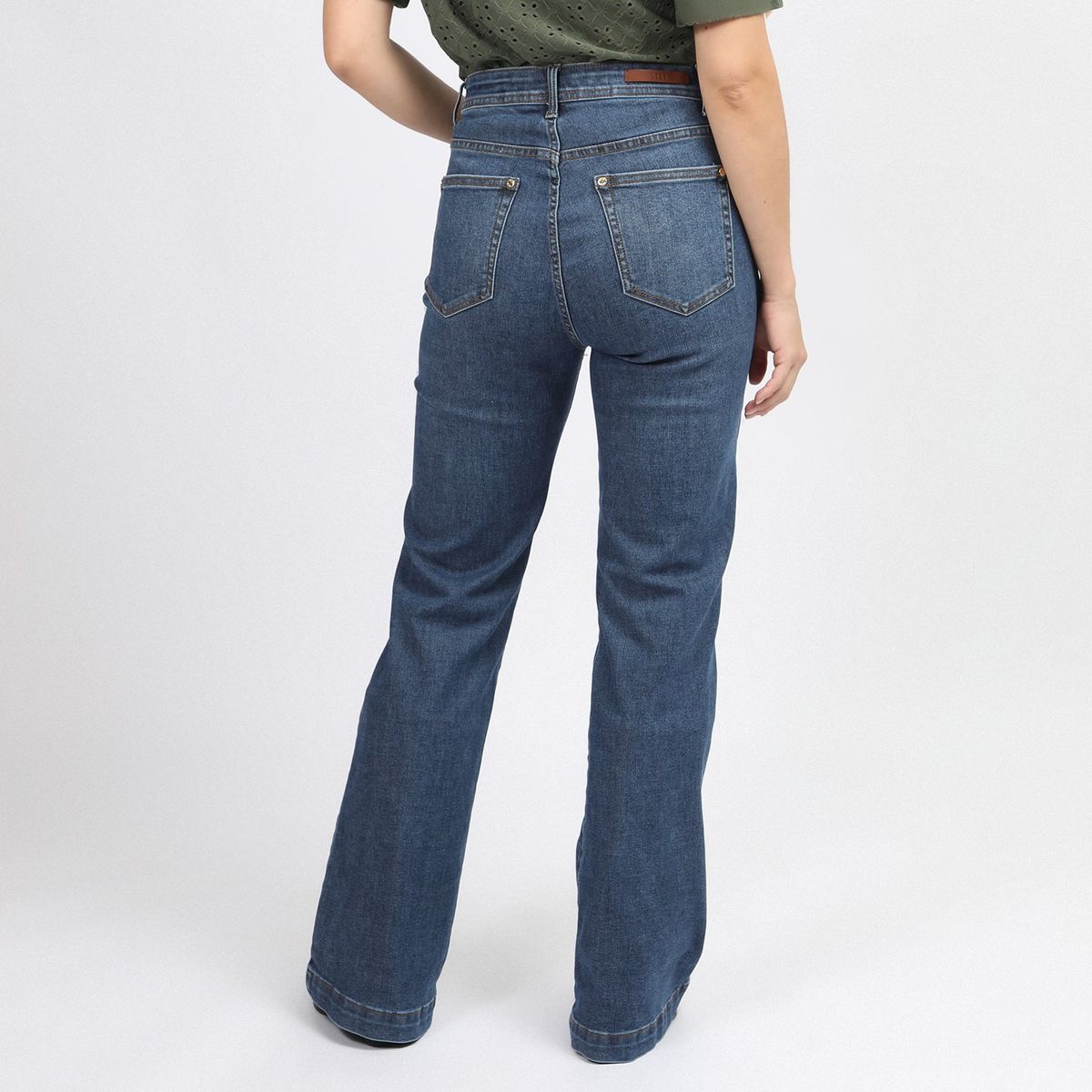 ELLE - Jean Flare Algodón Mujer University Club